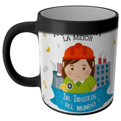 Taza Magica Aqui Toma El La Mejor Profesiones Regalo Familia INGENIERA INDUSTRIAL