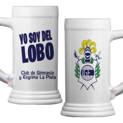 Vaso Jarra Chop Fernetero Chopera Cerveza Fútbol Argentina Gimnasia y Esgrima de la Plata