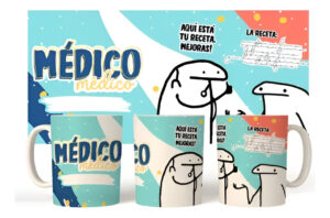 Taza Cerámica Flork Profesiones Trabajo Medico Doctor