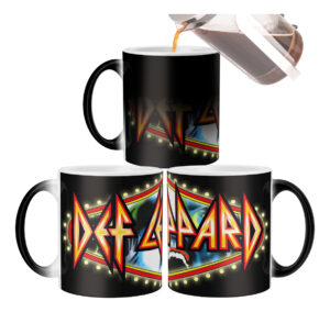 Taza Mágica Def Leppard Rock Roll Internacional Música Logo
