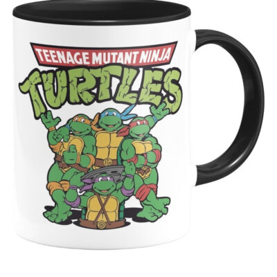Taza Tortugas Ninja Comic Interior De Color Personajes