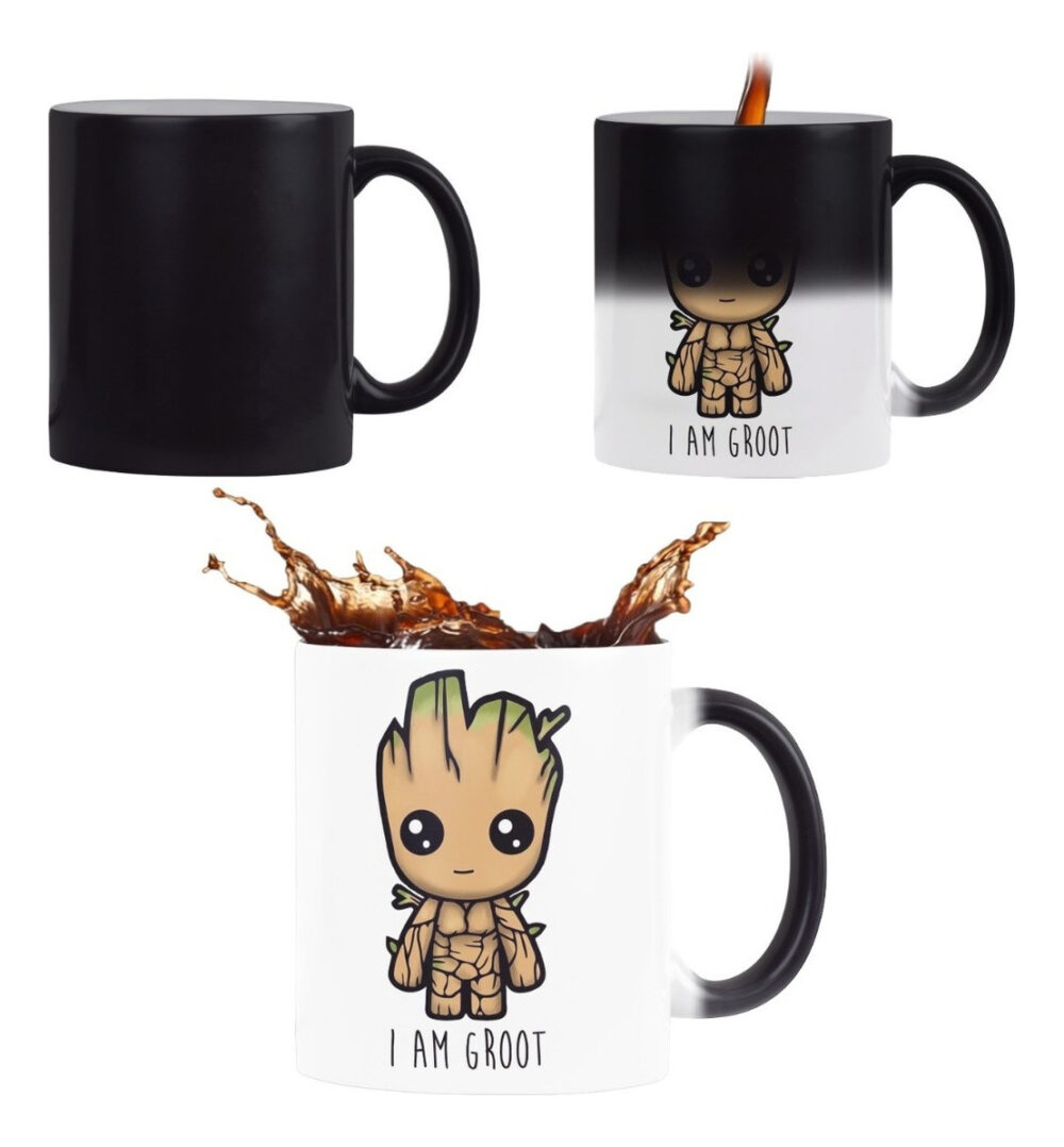 Taza Mágica Baby Groot Guardianes De La Galaxia