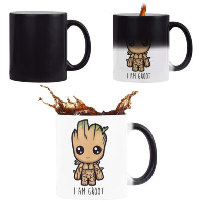 Taza Mágica Baby Groot Guardianes De La Galaxia