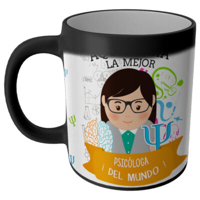 Taza Magica Aqui Toma El La Mejor Profesiones Regalo Familia PSICOLOGA