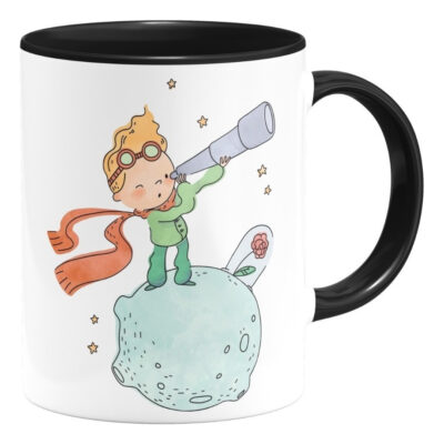 Taza El Principito Antoine De Saint B612 Interior De Color