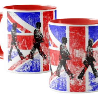 The Beatles Rock Británico Taza Ceramica Interior Color