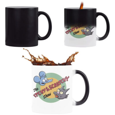 Taza Mágica Itchy And Scratchy Los Simpson