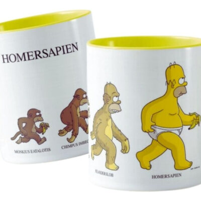 Los Simpson Homersapien Taza Ceramica Interior Color Homero
