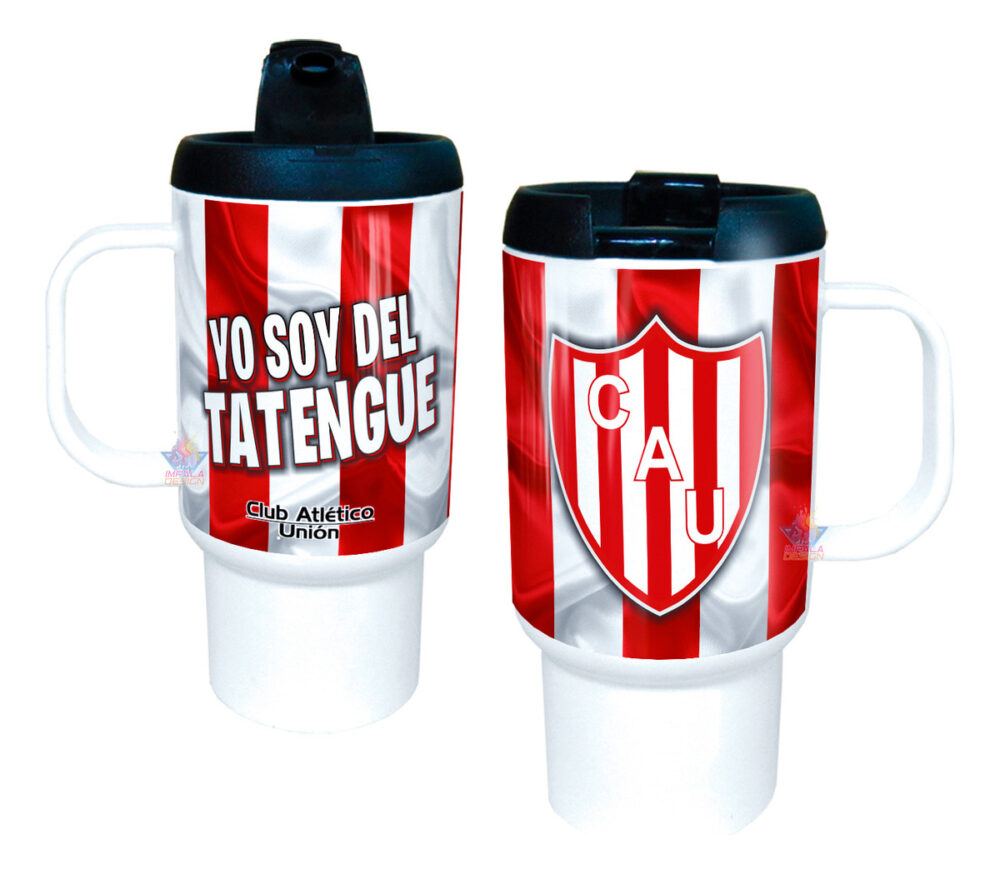 Jarro Térmico Equipos Fútbol Argentina Escudo Bandera Copa Unión de Santa Fé Tatengue Club Atlético