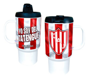 Jarro Térmico Equipos Fútbol Argentina Escudo Bandera Copa Unión de Santa Fé Tatengue Club Atlético