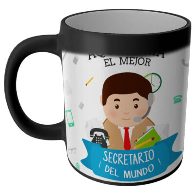 Taza Magica Aqui Toma El La Mejor Profesiones Regalo Familia SECRETARIO