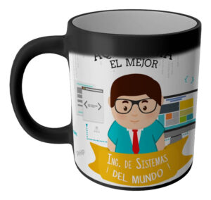 Taza Magica Aqui Toma El La Mejor Profesiones Regalo Familia INGENIERO SISTEMAS