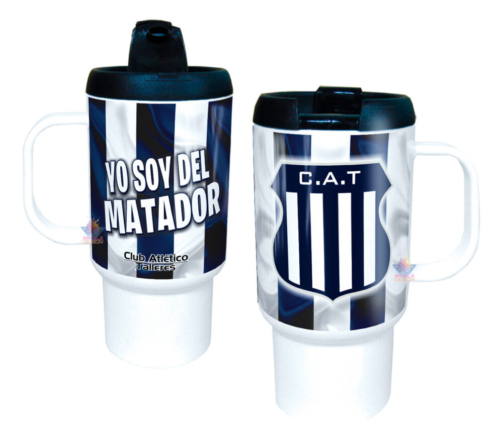 Jarro Térmico Equipos Fútbol Argentina Escudo Bandera Copa Talleres Córdoba Matador Club Atlético