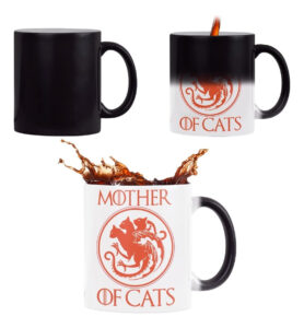 Taza Mágica Mother Of Cats Thrones Gatos