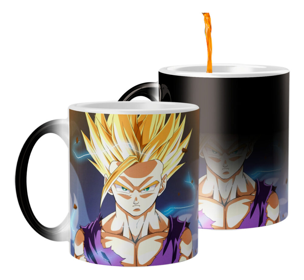 Taza Mágica Son Gohan Dragon Ball Super Saiyan 2 Anime Goku - Image 2