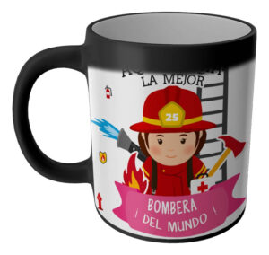 Taza Magica Aqui Toma El La Mejor Profesiones Regalo Familia BOMBERA