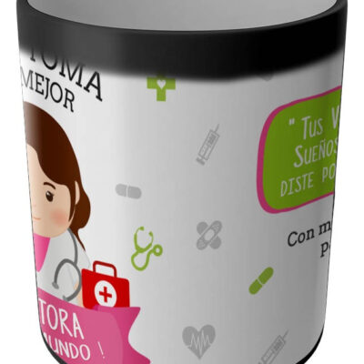Taza Magica Aqui Toma El La Mejor Profesiones Regalo Familia DOCTORA