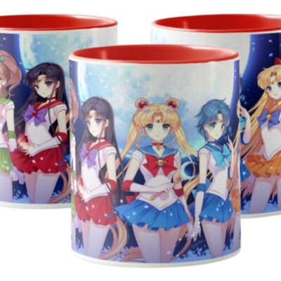 Taza Sailor Moon Guerreras De La Luna Taza Ceramica Color