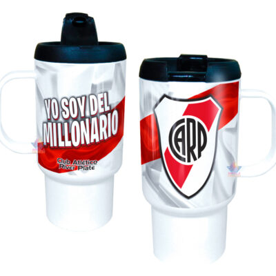 Jarro Térmico Equipos Fútbol Argentina Escudo Bandera Copa River Plate Millonario Club Atlético