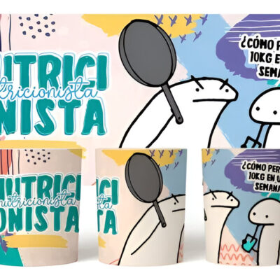 Taza Cerámica Flork Profesiones Trabajo Nutricionista