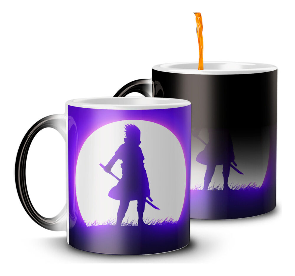 Taza Mágica Sasuke Uchiha Naruto Anime Guerrero Espada - Image 2