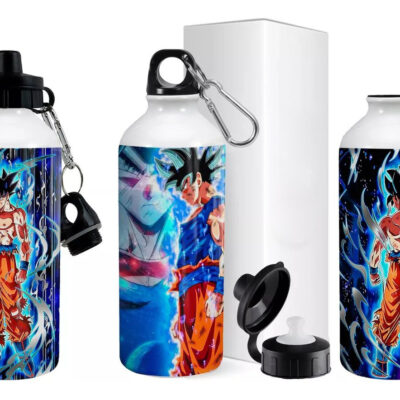 Botella Aluminio Dragon Ball Z Deporte Tapa Pico Dosificador
