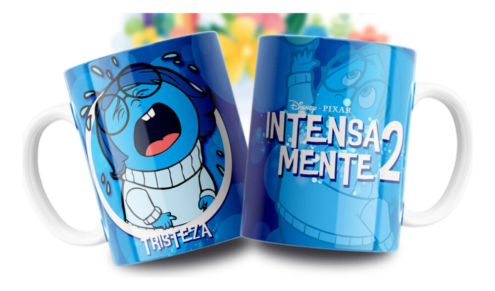 Taza Intensa Mente Emociones Tristeza Alegría Ansiedad Furia Tristeza