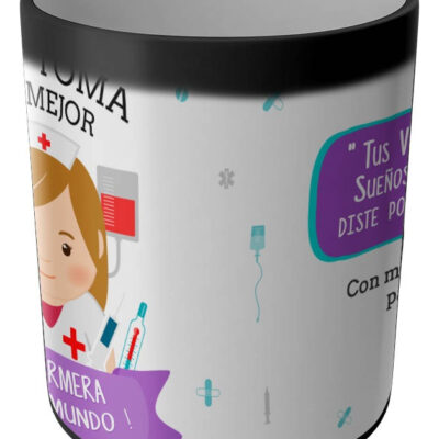 Taza Magica Aqui Toma El La Mejor Profesiones Regalo Familia ENFERMERA