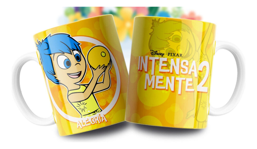 Taza Intensa Mente Emociones Tristeza Alegría Ansiedad Furia Alegría