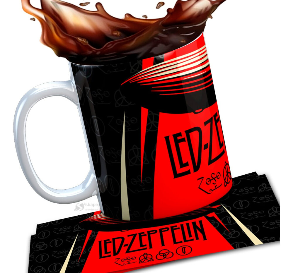 Taza Cerámica Rock Internacional Música Todas Las Bandas Pop Led Zeppelin - Image 2