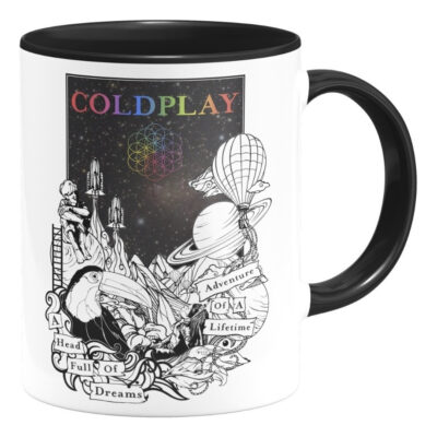 Taza Coldplay Banda Música Interior De Color