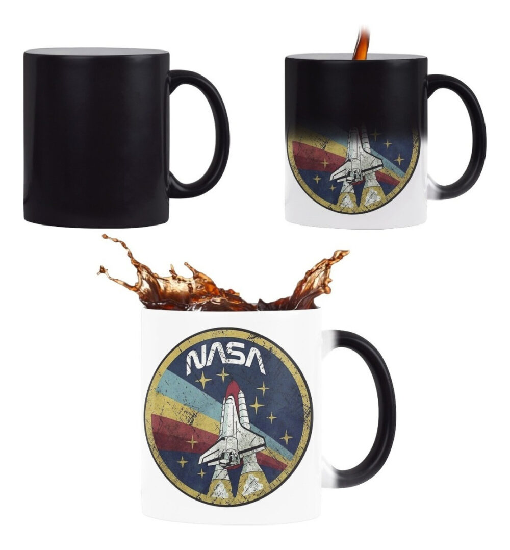 Taza Mágica Nasa Logo Vintage