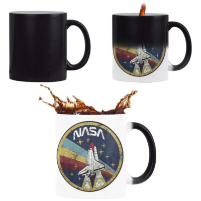 Taza Mágica Nasa Logo Vintage