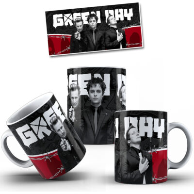 Taza Cerámica Rock Internacional Música Todas Las Bandas Pop Green Day 2