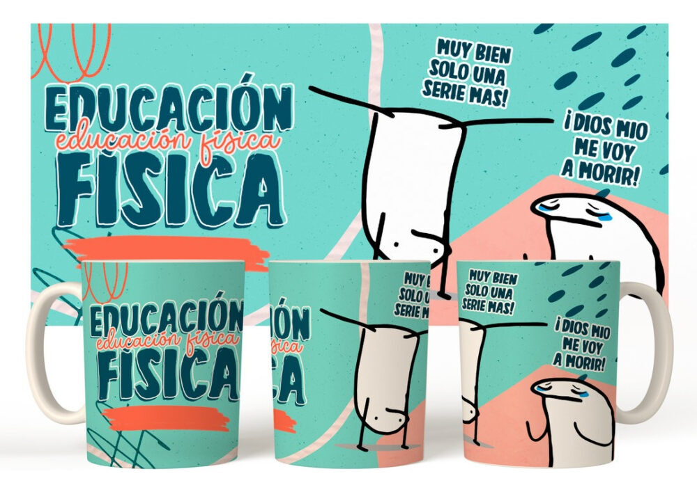 Taza Cerámica Flork Profesiones Maestro De Educacion Fisica - Image 2