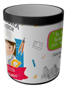 Taza Magica Aqui Toma El La Mejor Profesiones Regalo Familia ARQUITECTA