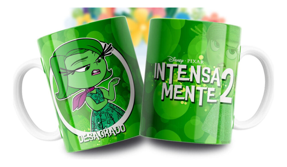 Taza Intensa Mente Emociones Tristeza Alegría Ansiedad Furia Desagrado