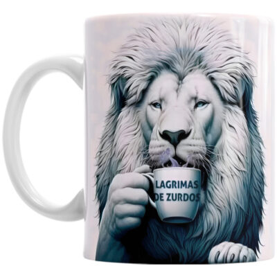 Taza Cerámica Lagrimas De Zurdo León Milei Dólar Libertad
