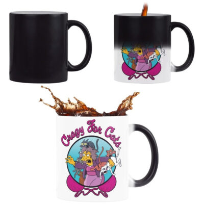 Taza Mágica La Loca De Los Gatos Los Simpson