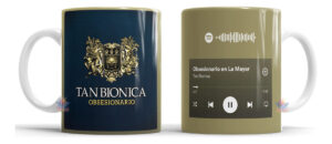 Taza Tan Biónica Cerámica Cancion Logo Código Obsesionario