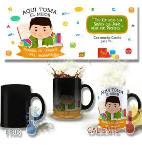 Taza Magica Aqui Toma El La Mejor Profesiones Regalo Familia TERAPEUTA DEL LENGUAJE HOMBRE