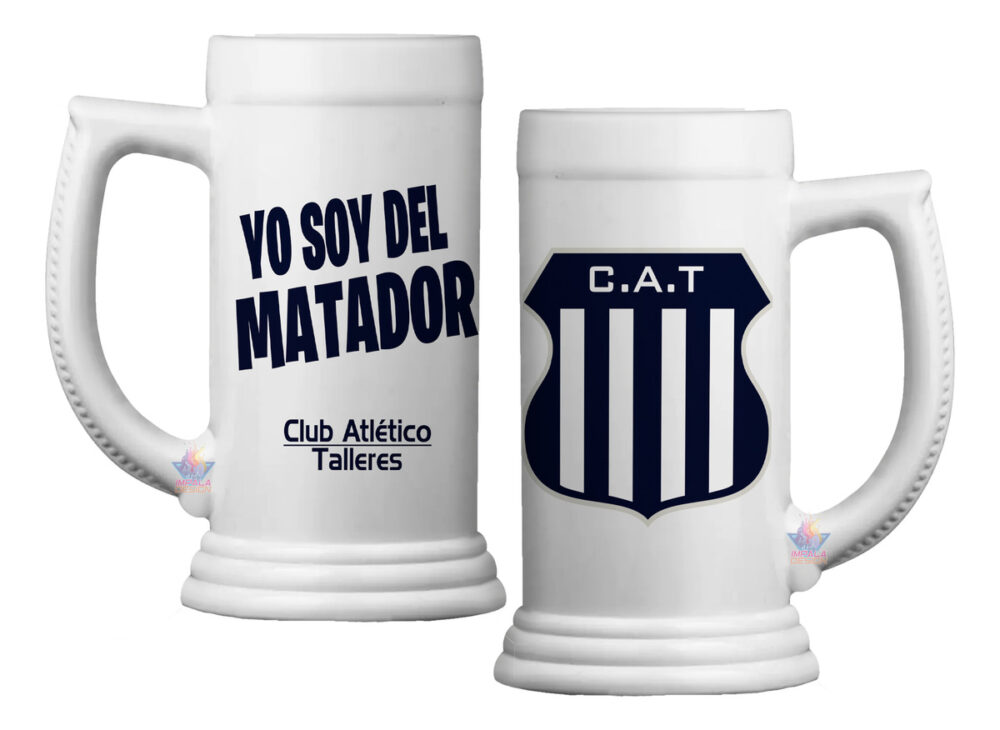 Vaso Jarra Chop Fernetero Chopera Cerveza Fútbol Argentina Talleres de Córdoba