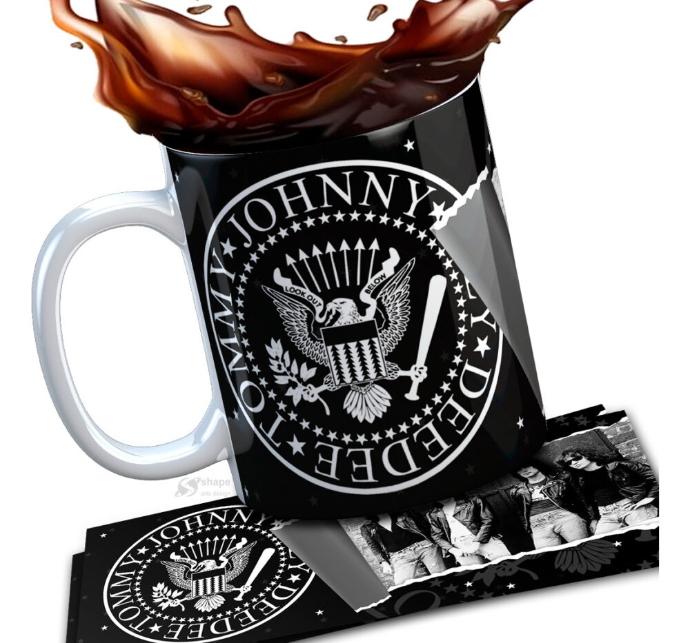 Taza Cerámica Rock Internacional Música Todas Las Bandas Pop The Ramones - Image 2
