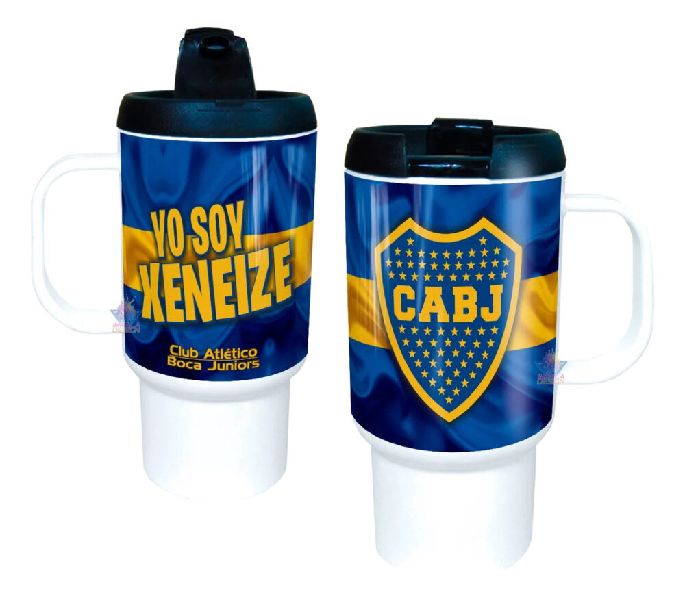 Jarro Térmico Boca Juniors Equipo Fútbol Escudo Copa Tapa