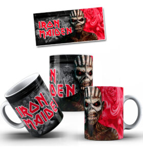 Taza Cerámica Rock Internacional Música Todas Las Bandas Pop Iron Maiden