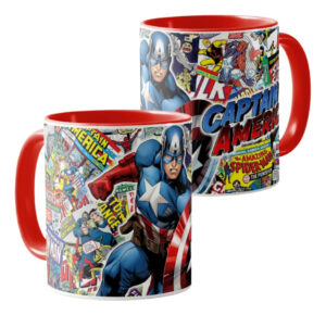 Taza Capitan America Vengadores Mug Ceramica Comics Color