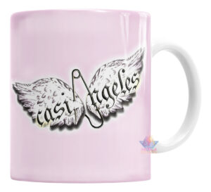 Taza Cerámica Casi Ángeles Telenovela Logo Retro Argentina Rosa