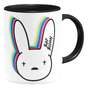 Taza Interior De Color Bad Bunny Regueton 01 Moda