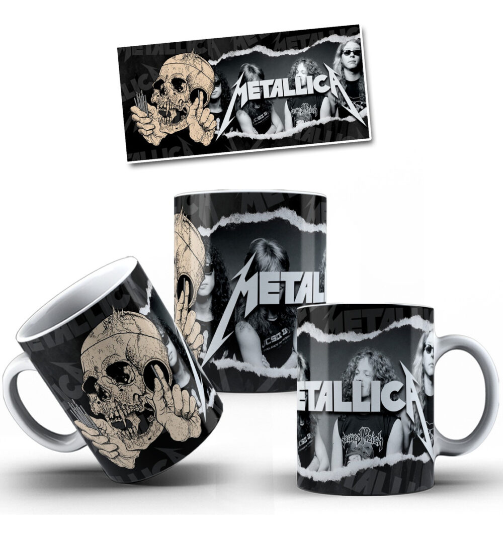 Taza Cerámica Rock Internacional Música Todas Las Bandas Pop METALLICA