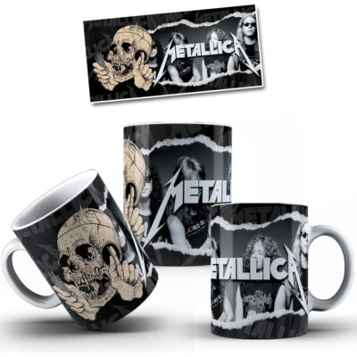 Taza Cerámica Rock Internacional Música Todas Las Bandas Pop METALLICA